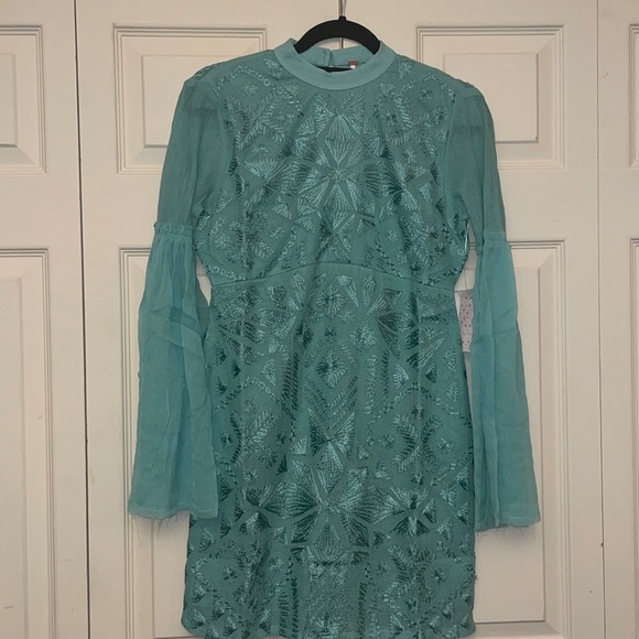 NWT $300 Free People Cleo Mini Dress Canton Party Cocktail Holiday Size 2 - Picture 6 of 11